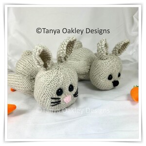 Knitted Grey Rabbit Cuddle Me Bunny Knitting Pattern - Etsy