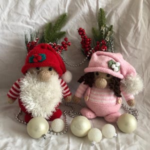 Christmas Woodland Gonk Gnome Knitting Pattern