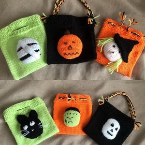 Halloween Treat Goody Bags Strickmuster