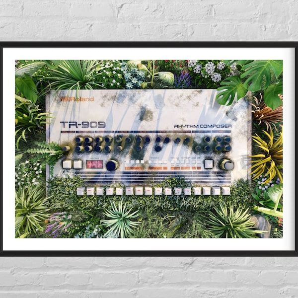 Poster TR-909 urbex, tirage d'art en série limitée