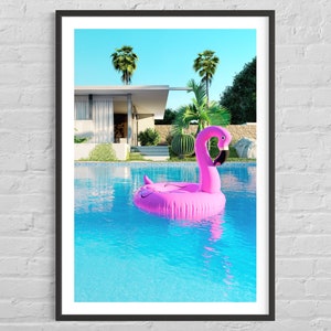 Palm Springs pool art print - Limited edition photographic print on Hahnemühle pape 24x36” (60,9x91,4 cm)