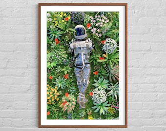 Astronaut's Siesta Poster - Aerial view landscape poster. Limited edition photographic print on Hahnemühle 260 g