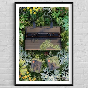 Stampa Atari Stampa artistica Atari 2600 su carta fotografica, stampa decorativa Urbex ATARI 2600 24x36 (60,9x91,4 cm)