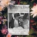 Editable Wedding Newspaper Template with Photo | Custom Wedding Program | Itinerary & Keepsake | Newlywed Times Style