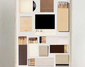 Sjabloon neutrale matchbox-kunstmuur: zelfgemaakt ontwerp op maat (digitale download)