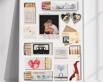 Editable Matchbook Art Poster Template | Custom Wall Decor (Digital Download)