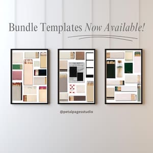 Editable Matchbook Poster Template Bundle: Minimalist Decor (Digital Download)