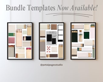 Editable Matchbook Poster Template Bundle: Minimalist Decor (Digital Download)