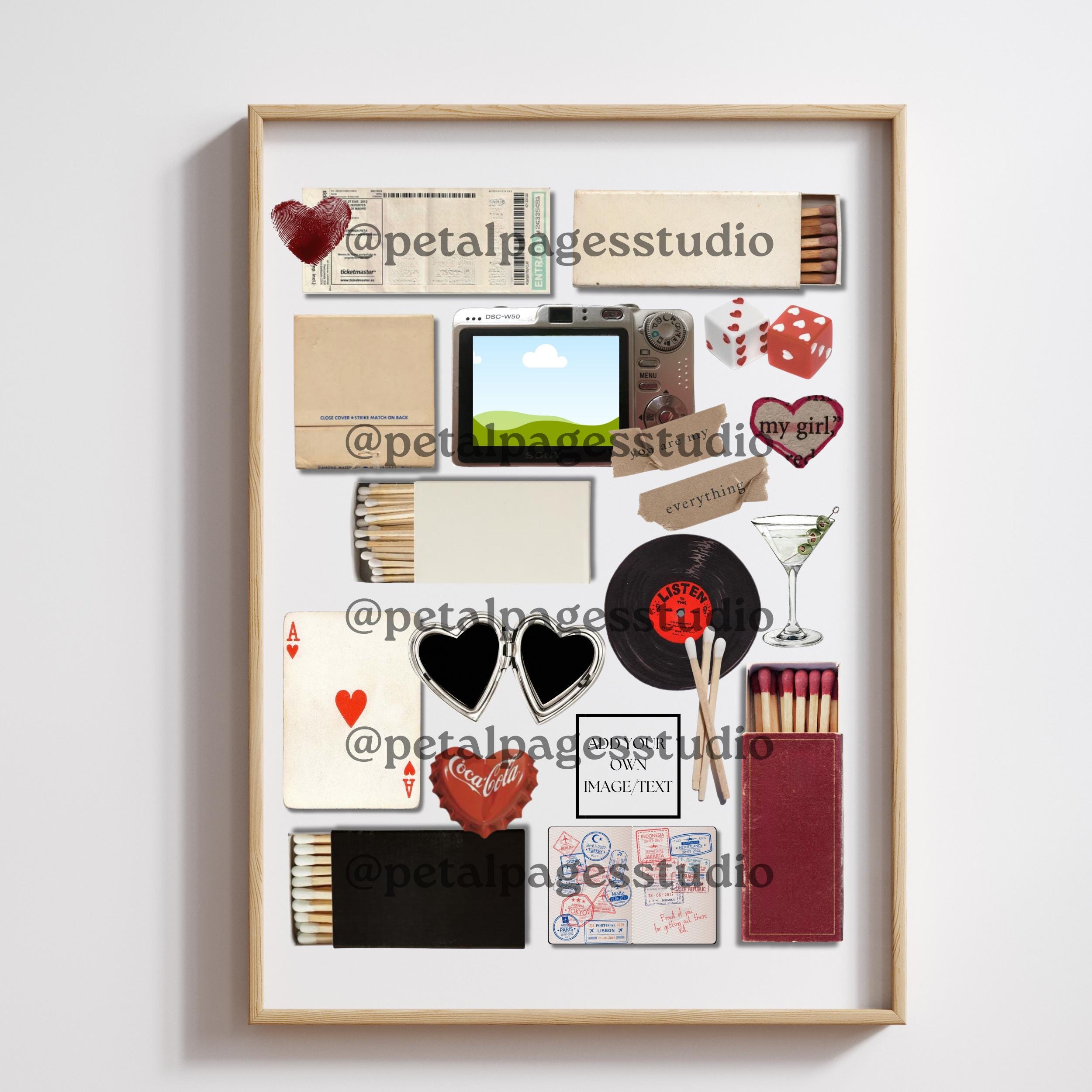 RETRO AESTHETIC Editable Matchbook Poster Template | Blank