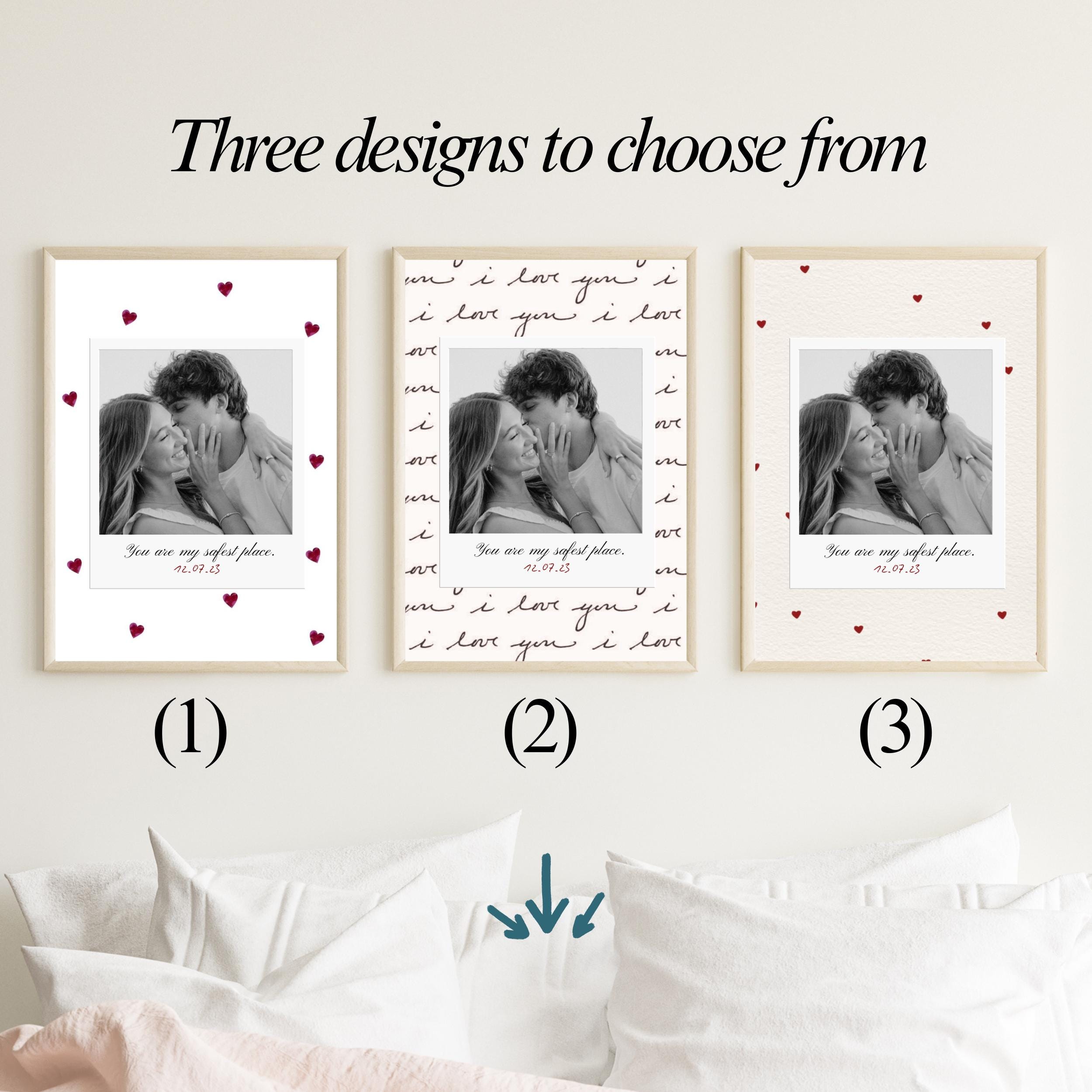 Personalized Couple Photo Print, Anniversary Gift (PNG, PDF Download ...