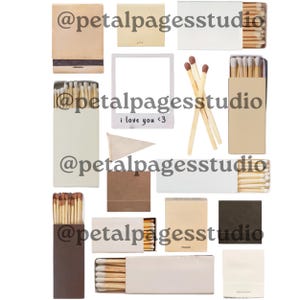 Editable Matchbook Art Poster: Brown Neutral Theme (digital Download ...