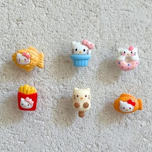 Kawaii Kitty Food-themed Shoe Charms - Adorable Accessories for Shoes