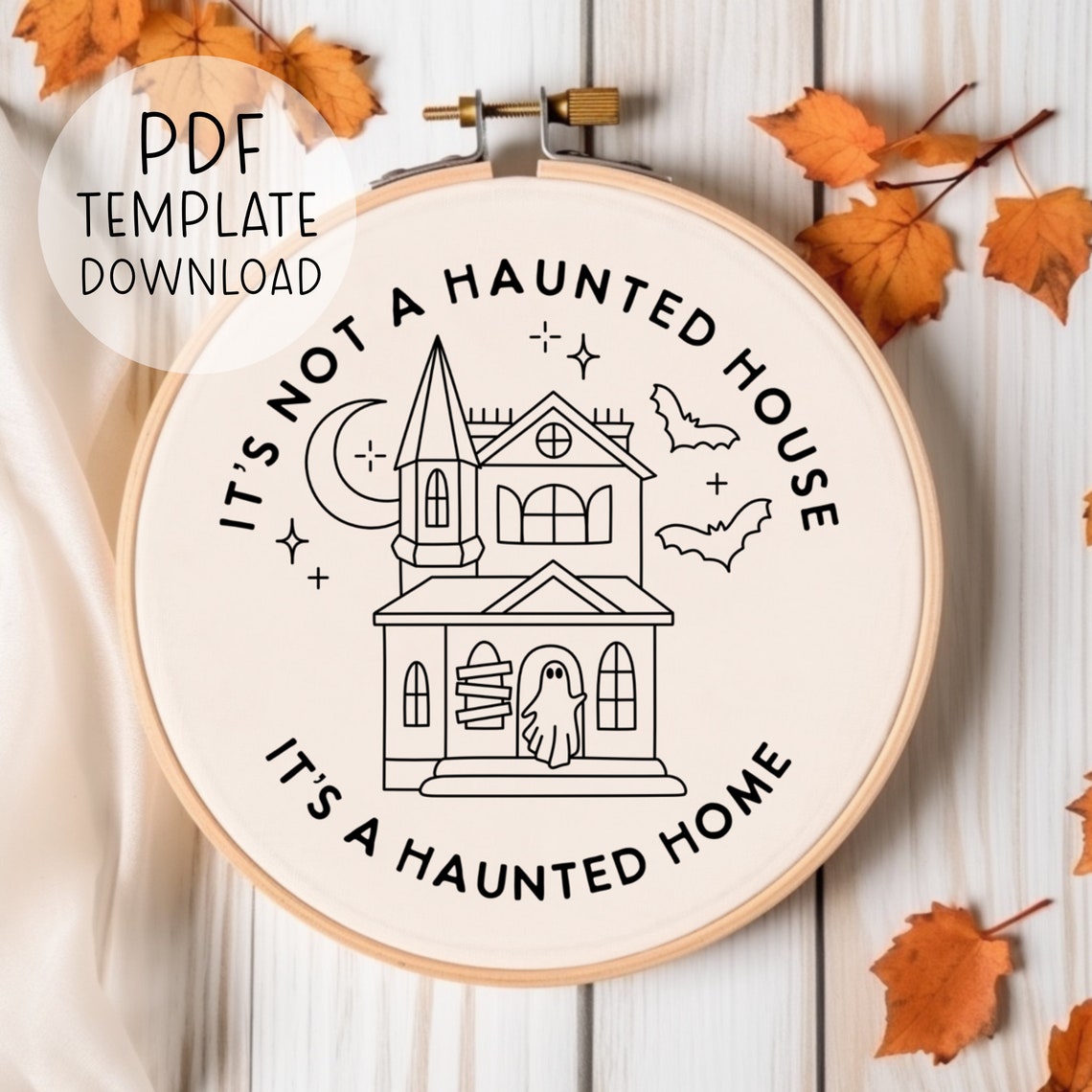 Haunted House Embroidery Pattern PDF, It's Not A Haunted House, It's A ...