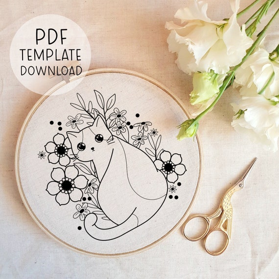 22+ Free Cat Embroidery Patterns