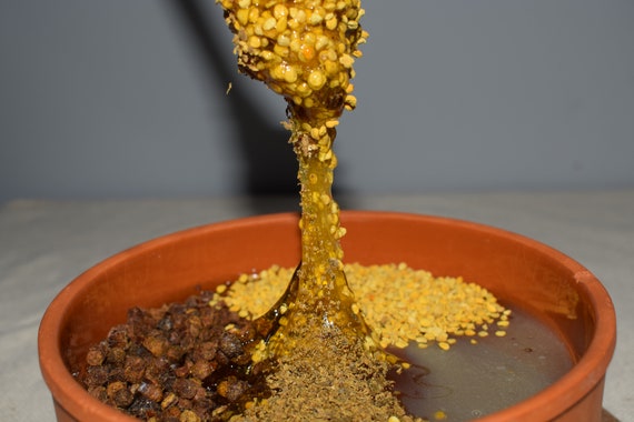 100% Natural Honey Mixed With Royal Jelly,Propolis,Pollen, And Bee Bread(High Quality)