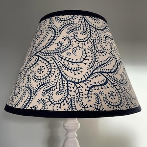 Abat-jour Empire bleu algues (30 cm)