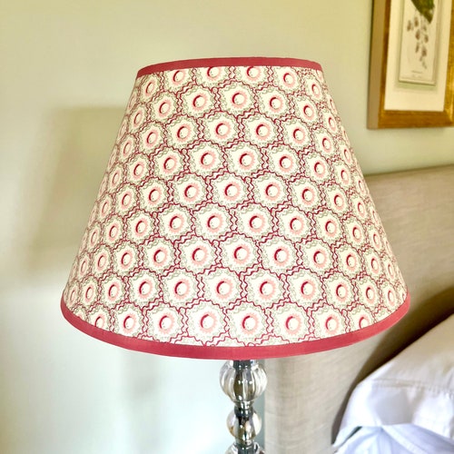 Pink & Green Empire Lampshade