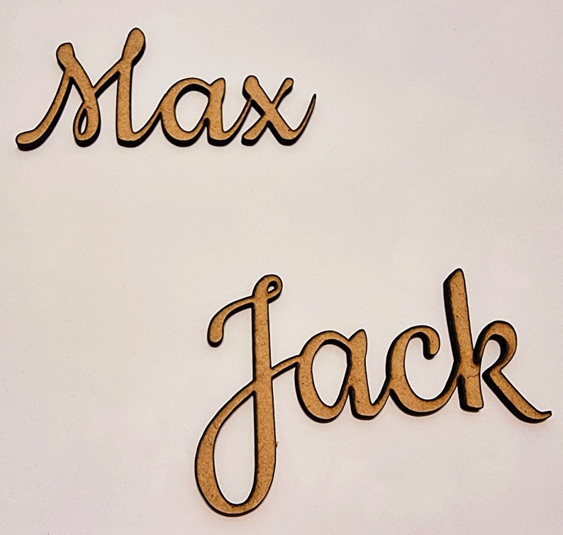 Personalised Wooden Names / Table Name Placement Etsy