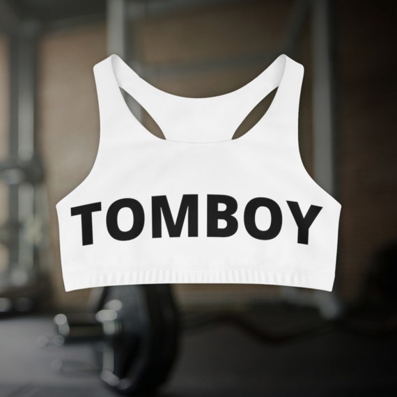 TOMBOY White Seamless Sports Bra 