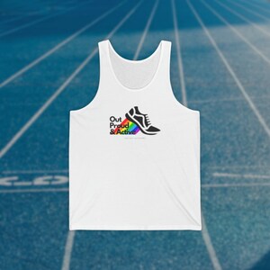 Out, Proud & Active Unisex Jersey Tank