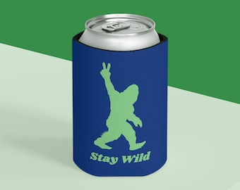 Stay Wild Bigfoot Can Cooler