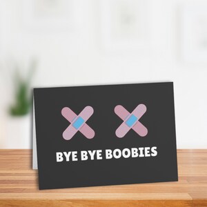 Bye Bye Boobies Top Surgery Card (1, 10, 30, and 50pcs)