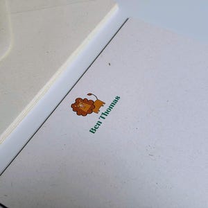 Cartões de Nota Personalizados Personalizados com Leão – Papelaria Personalizada 5x7 com Tema Animal para Correspondência Divertida e Única