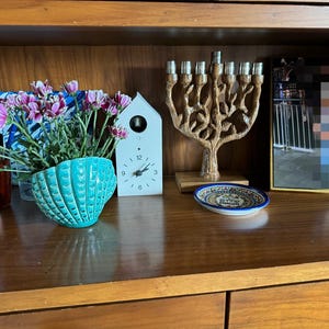 Wooden Menorah hand carved