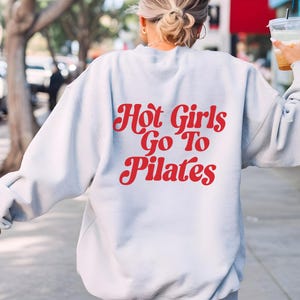 Koszulka Pilates, Prezent Pilates, Bluza z nadrukiem na plecach, Prezent dla nauczyciela Pilates, Bluza do ćwiczeń, Miłośnicy Pilates, Prezent dla dziewczyny
