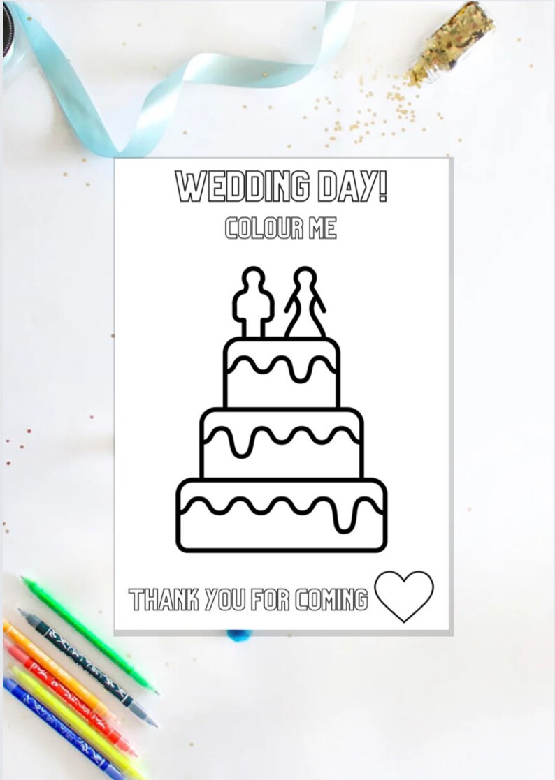 Wedding Activity Book for Kids Wedding Coloring Book Kids Activity Kits for Wedding Wedding ...