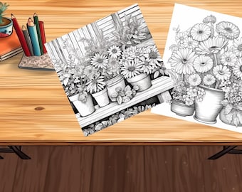 108 Pages of Botanical Bliss (Part 2) - Printable PDF Coloring Pages