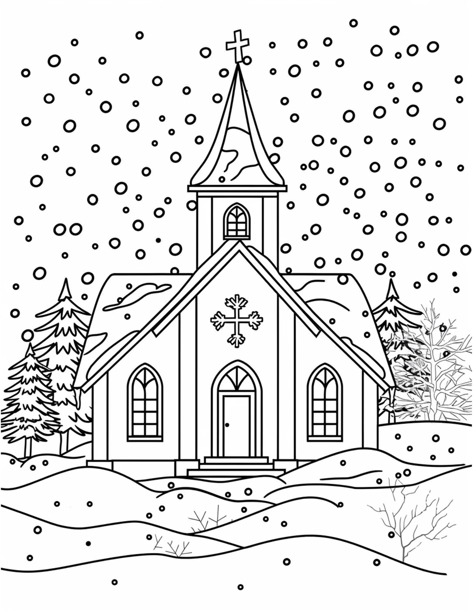 140 Winter Coloring Pages | PDF With Instant Download + JPG & PNG Files