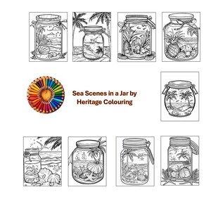 100 Serene Sea Scenes in a Jar + BONUS 200 PNG Images | Ocean-Themed Digital Art Collection