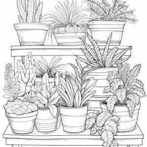 108 Pages of Botanical Bliss (Part 1) - Printable PDF Coloring Pages