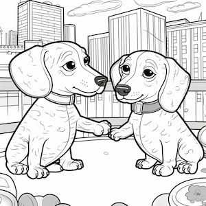 Whimsical Collection: 80 Adorable Dog Coloring Pictures for Relaxation and Creativity