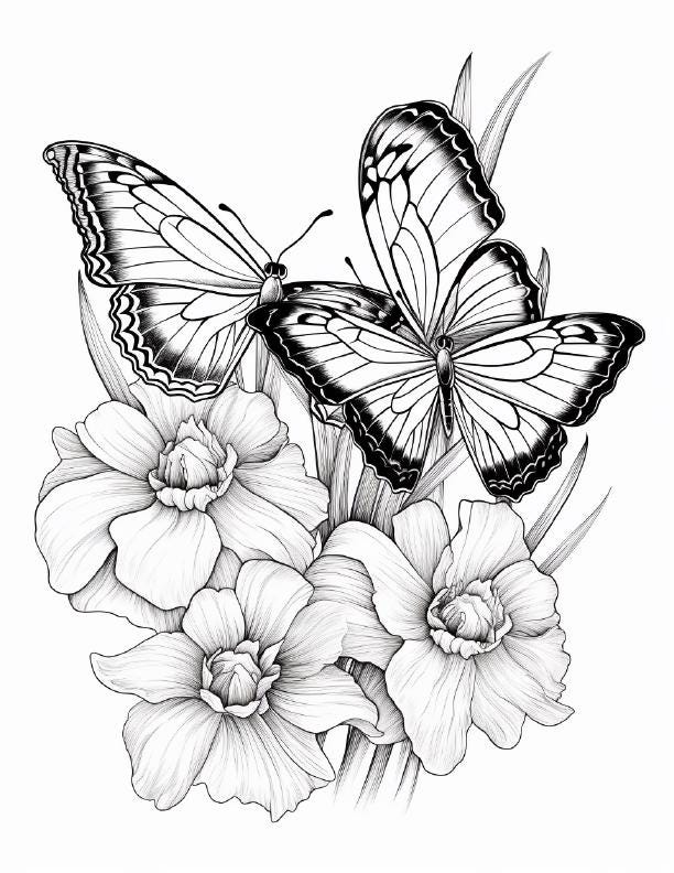 Butterflies Spring Pdf 100 Spring Flowers & Butterfly Pictures PDF | Instant Download With ...