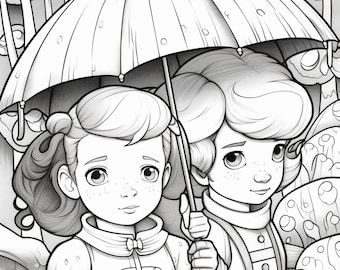 Rainy Day Coloring Pages: 94 Printable Scenes (PDF Download)