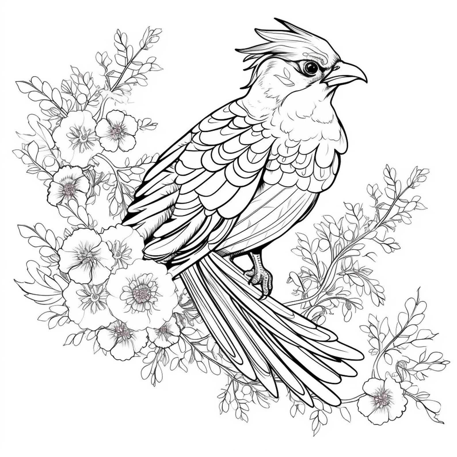 250 Beautiful Bird Designs Printable PDF Coloring Book - Etsy