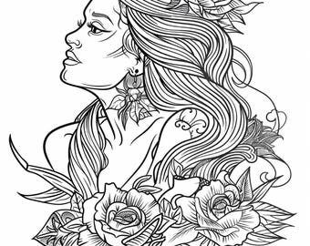 Tattoo Coloring Book: 100 Unique Tattoo Designs (PDF Download)