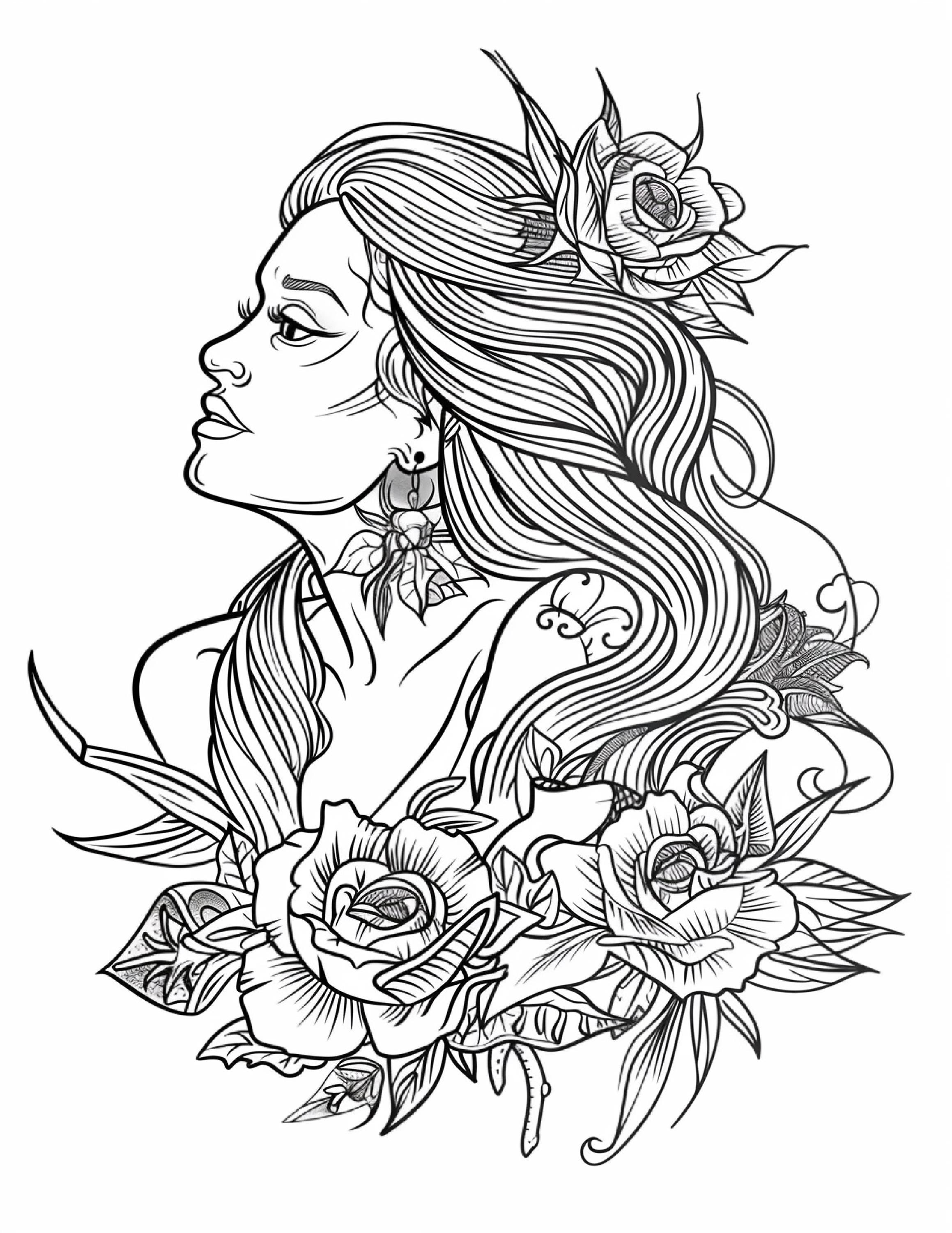 100 Tattoo Designs! Ultimate 230-Page Tattoo Coloring Book PDF - 100 Unique Tattoo Designs + 130 Extra Linked Downloads Included