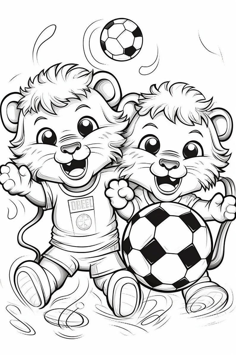 Five Printable Lion Coloring Pages PDF Download for Kids & Adults - Etsy