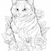 110 Realistic Cat Coloring Pages Purrfectly Detailed Art PDF, JPG & PNG