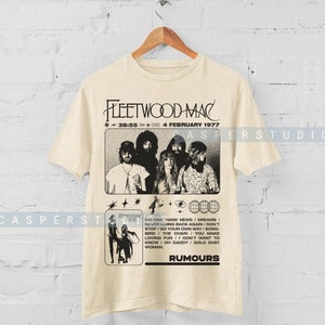 Fleetwood Mac Rumours 1977 tshirt , retro Fleetwood Mac Shirt, music Fleetwood Mac Band Tshirt Gift for men women unisex tshirt