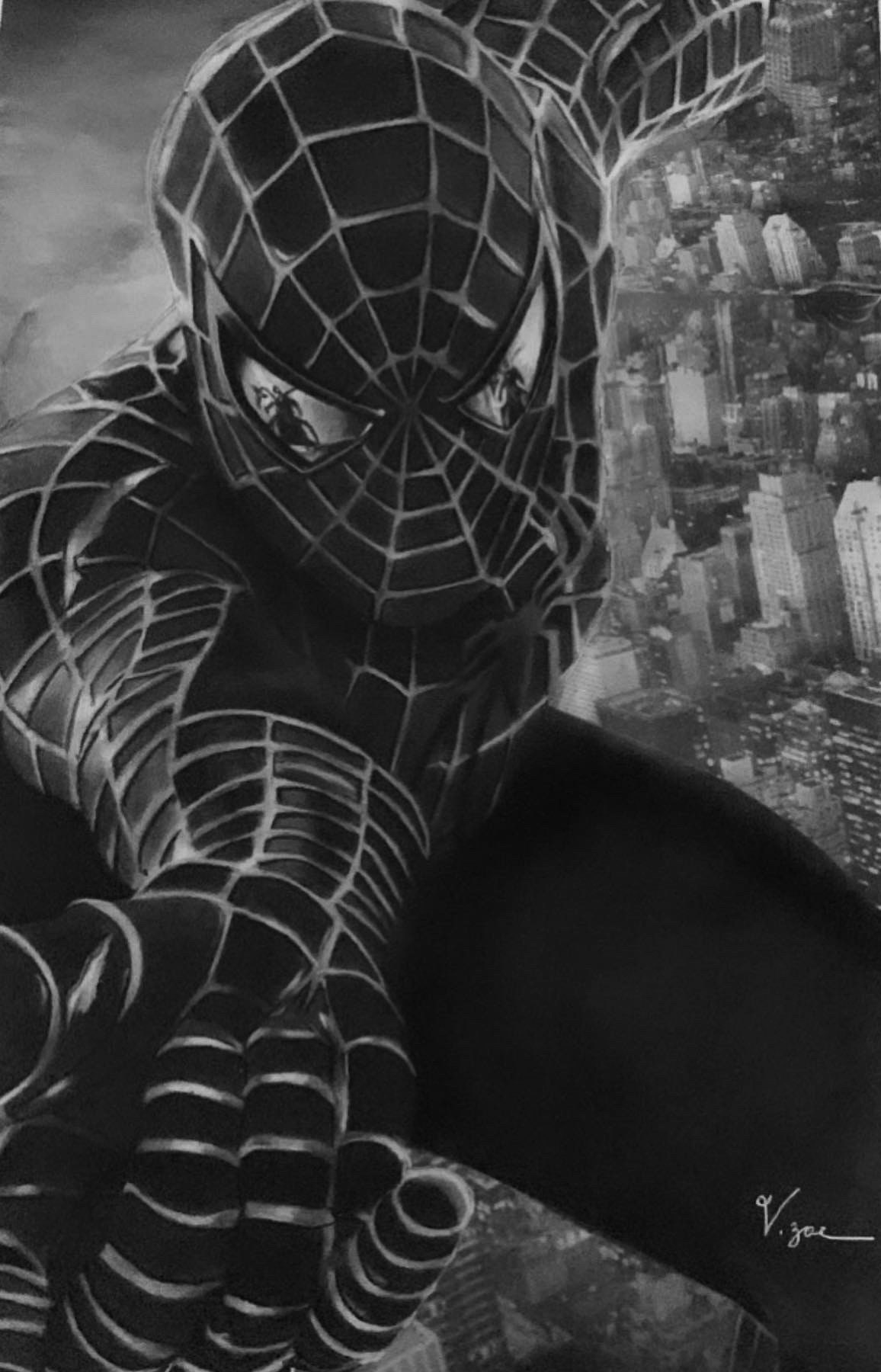 Spider-man Web of Shadows. Painting by yours truly. : r/Spiderman