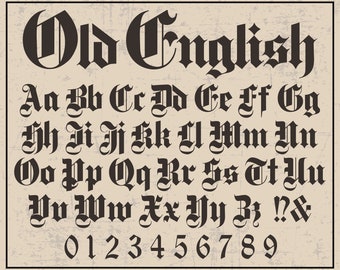 Old English Font Old English Style Font Old English Letters Old English Alphabet Celtic Font Gaelic Font Old English Font Cricut