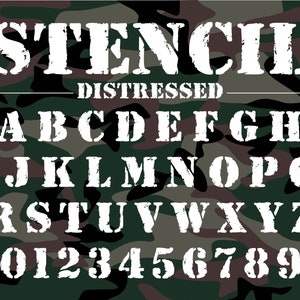 Fonte Stencil Fonte Exército Fonte Militar Fonte Stencil Militar Fonte Stencil Exército Fonte Stencil Letras Fonte Estilo Militar Fonte Stencil Fonte Cricut