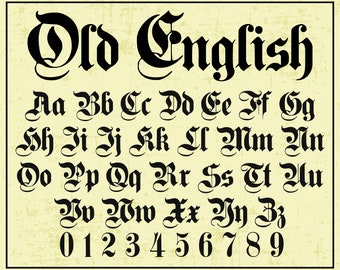 古英語フォント ケルトフォント 古英語スタイル ゲール語