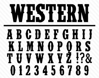 Westers lettertype Wild West-lettertype Oud West-lettertype Westerse lettertypestijlen Cowboy-lettertypen Oud westers lettertype Cowboy Western-lettertype Westers script Landlettertype