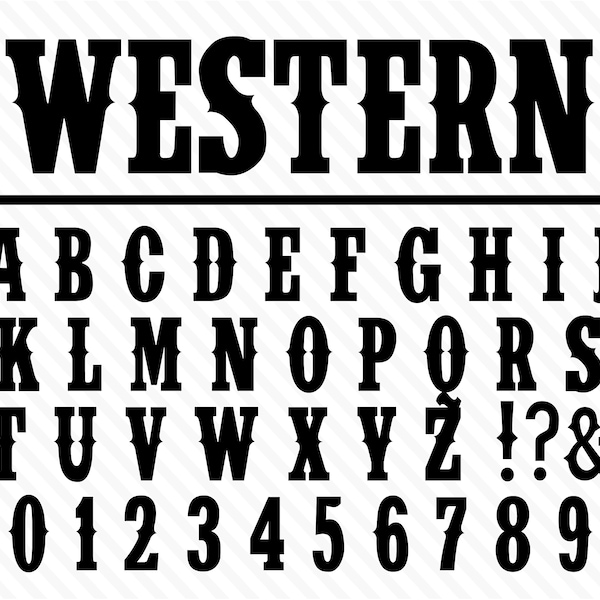 Western Font Wild West Font Old West Font Western Font Styles Cowboy Fonts Old Western Font Cowboy Western Font Western Script Country Font