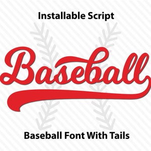 Carattere Baseball Ttf Svg Carattere Baseball con code Carattere Baseball Script Carattere Baseball Carattere Cricut con code Carattere Baseball Corsivo Carattere Cricut